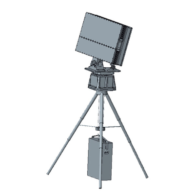 Fase-array drie coördinaten grens radar systeem Ku Band Solid State Design