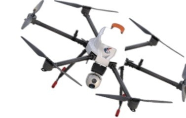 Multipurpose UAV draadloze afstandsbediening drone met zes rotor 10m/s maximale snelheid