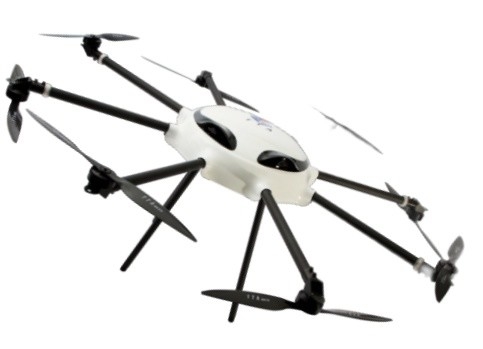 LT-M8FD aangepaste UAV met acht rotoren voor inspectie en logistiek