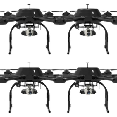 8 rotors Heavy Duty Networked UAV 30kg Level met AI Three Axis Series Photoelectric Lens