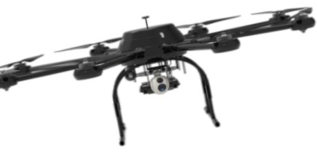 Heavy Duty 30kg Multirotor Drone met AI Three Axis Series Foto-elektrische lens